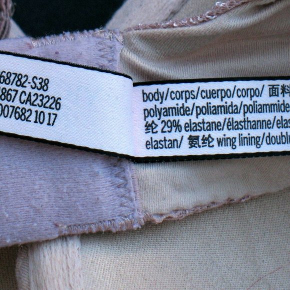 Victoria's Secret Body By Victoria Perfect Shape Underwire Padded Tan Sz 32DDD - Picture 4 of 6